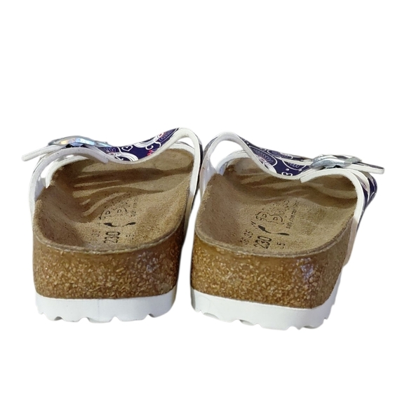 Birkies By Birkenstock Florida Colorful Printed Sandals Size 6 EU 36 - Picture 8 of 11